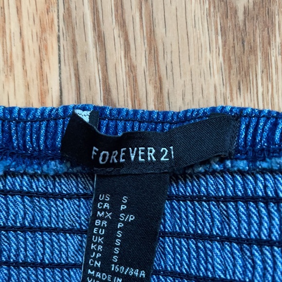 Denim Crop Top - Picture 6 of 6